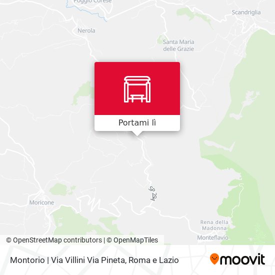 Mappa Montorio | Via Villini Via Pineta