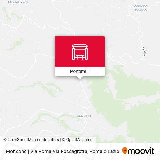 Mappa Moricone | Via Roma Via Fossagrotta