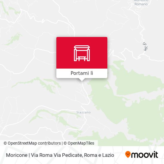 Mappa Moricone | Via Roma Via Pedicate