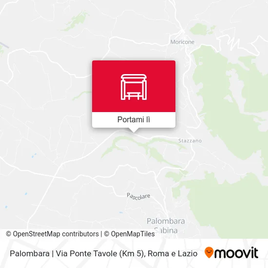 Mappa Palombara | Via Ponte Tavole (Km 5)