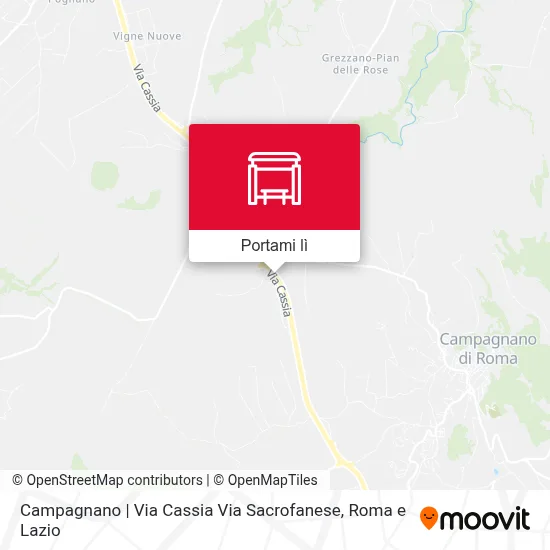 Mappa Campagnano | Via Cassia Via Sacrofanese