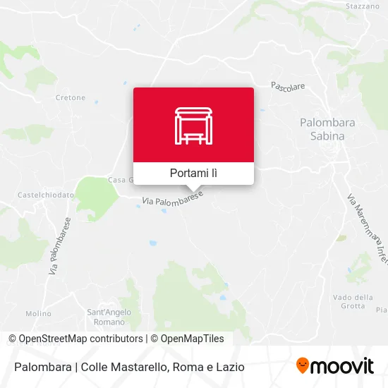 Mappa Palombara | Colle Mastarello