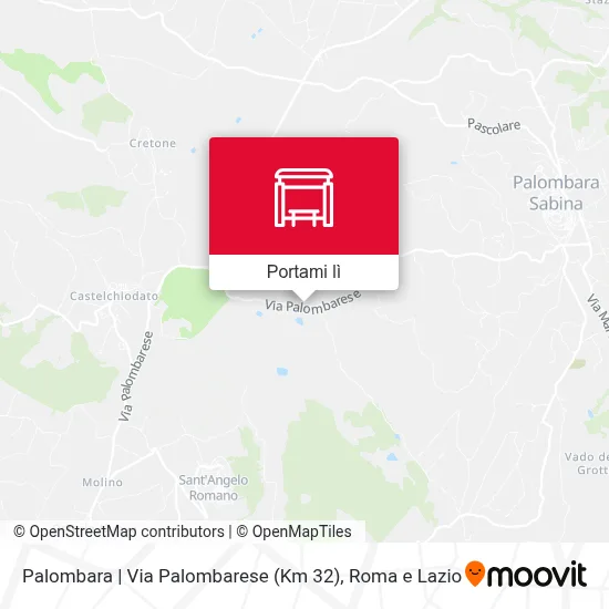 Mappa Palombara | Via Palombarese (Km 32)
