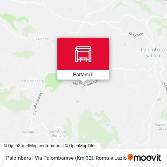 Mappa Palombara | Via Palombarese (Km 32)