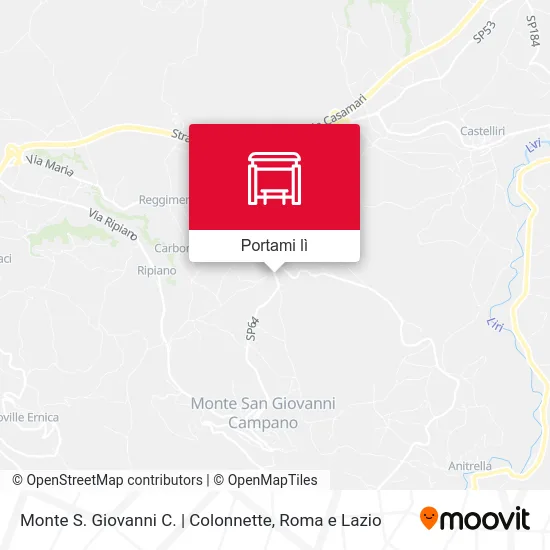 Mappa Monte S. Giovanni C. | Colonnette