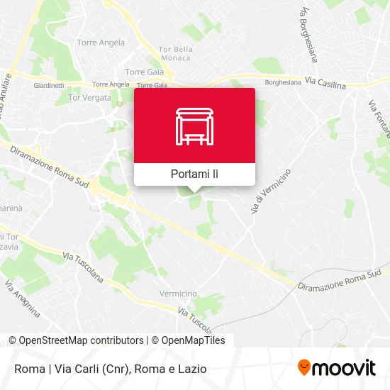 Mappa Roma | Via Carli (Cnr)