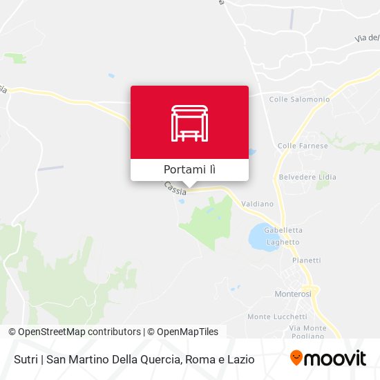 Mappa Sutri | San Martino Della Quercia