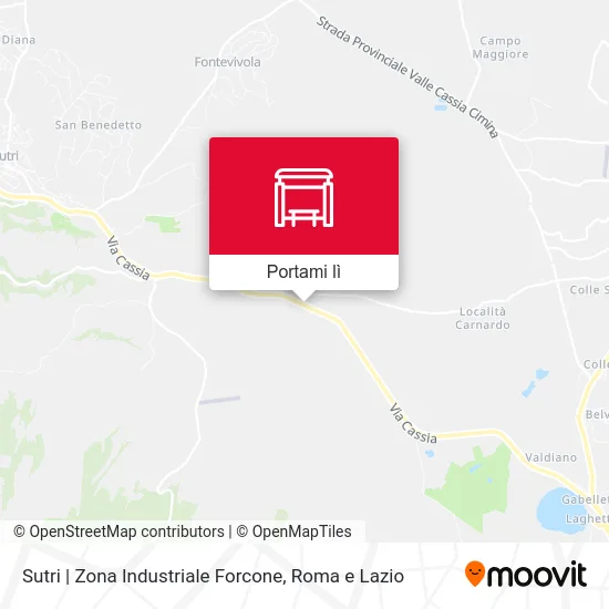 Mappa Sutri | Zona Industriale Forcone