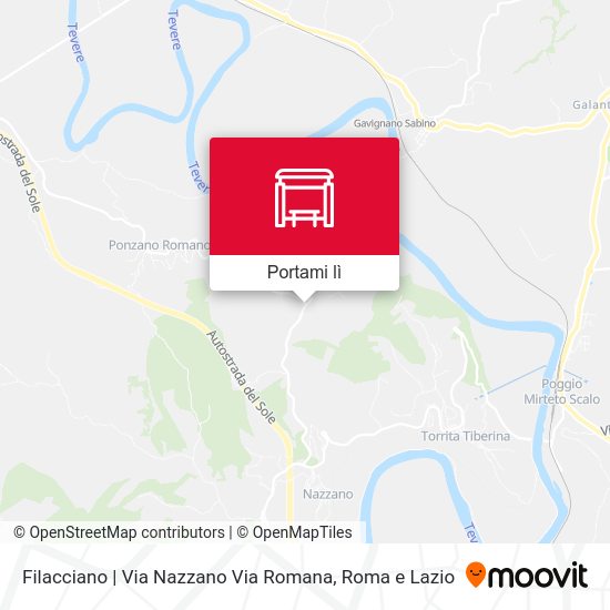 Mappa Filacciano | Via Nazzano Via Romana