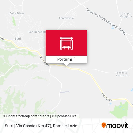 Mappa Sutri | Via Cassia (Km 47)