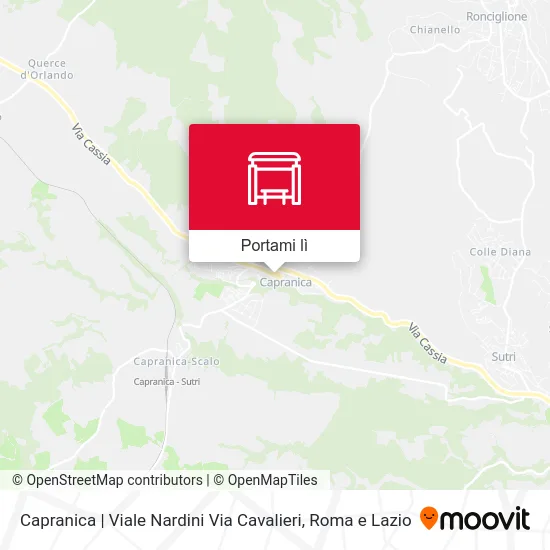Mappa Capranica | Viale Nardini Via Cavalieri