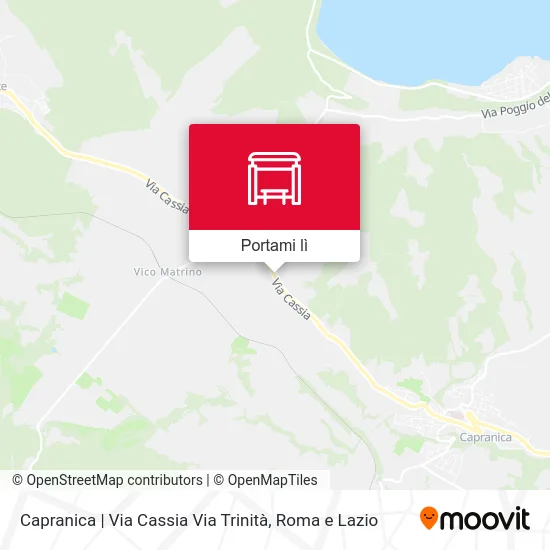 Mappa Capranica | Via Cassia Via Trinità