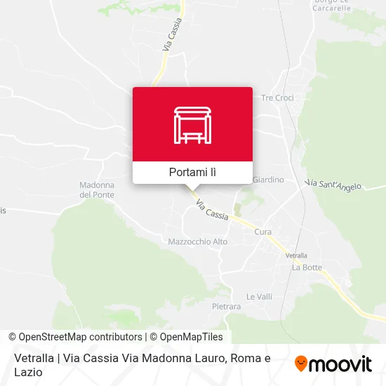 Mappa Vetralla | Via Cassia Via Madonna Lauro