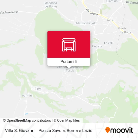 Mappa Villa S. Giovanni | Piazza Savoia