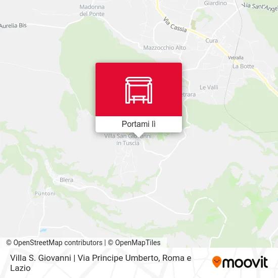 Mappa Villa S. Giovanni | Via Principe Umberto