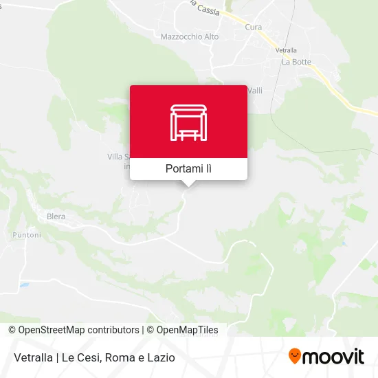 Mappa Vetralla | Le Cesi