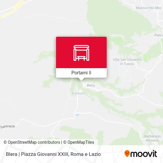 Mappa Blera | Piazza Giovanni XXIII