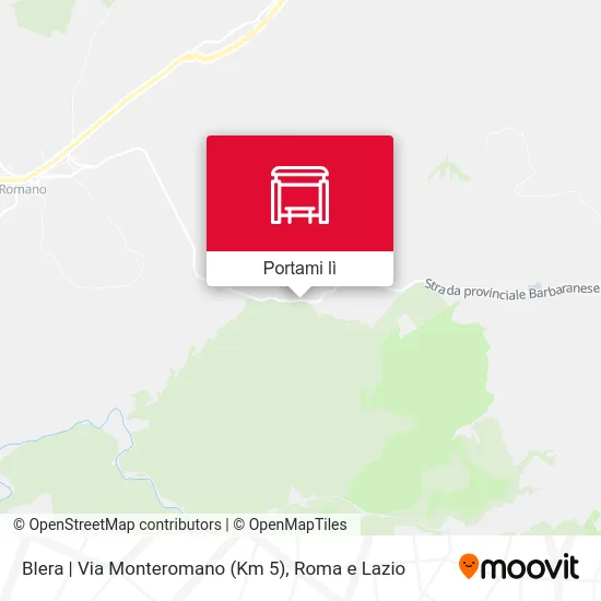 Mappa Blera | Via Monteromano (Km 5)