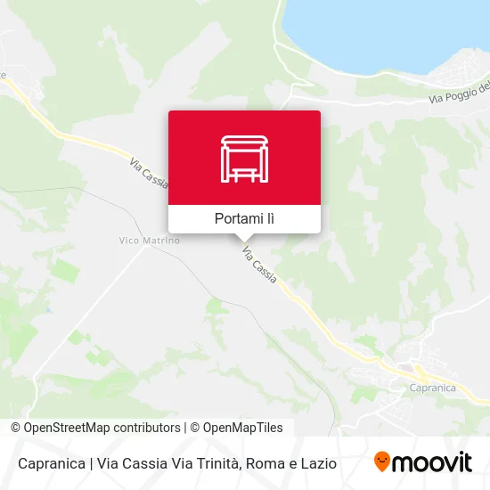 Mappa Capranica | Via Cassia Via Trinità