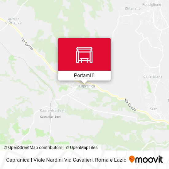 Mappa Capranica | Viale Nardini Via Cavalieri