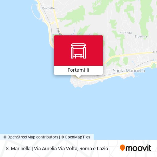 Mappa S. Marinella | Via Aurelia Via Volta