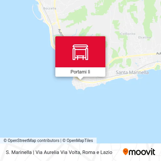 Mappa S. Marinella | Via Aurelia Via Volta