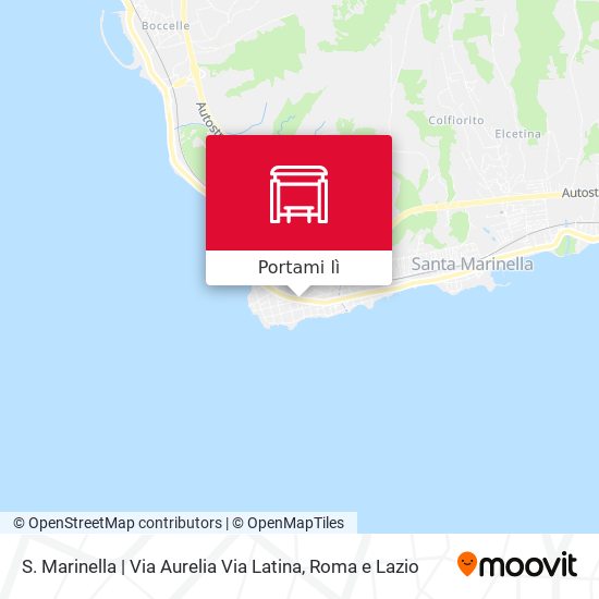 Mappa S. Marinella | Via Aurelia Via Latina