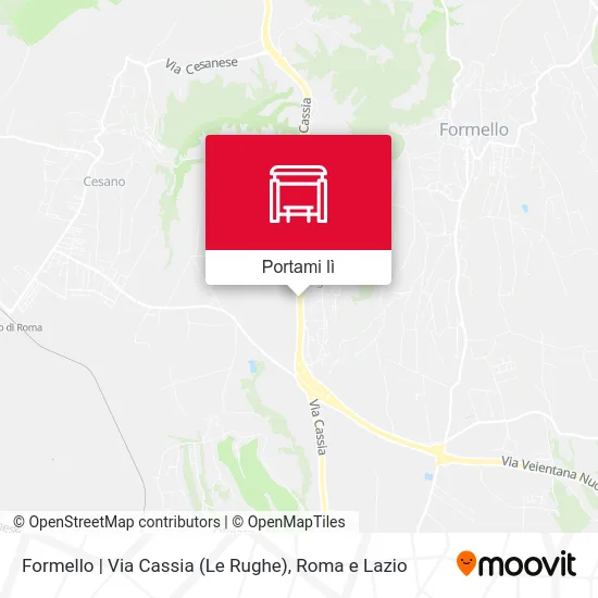 Mappa Formello | Via Cassia (Le Rughe)