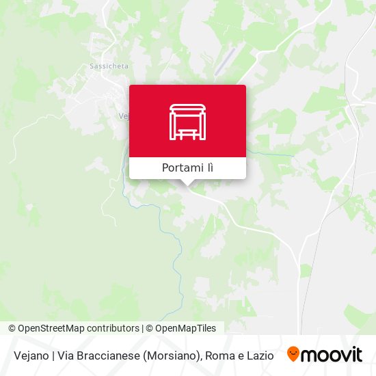 Mappa Vejano | Via Braccianese (Morsiano)