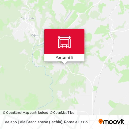 Mappa Vejano | Via Braccianese (Ischia)