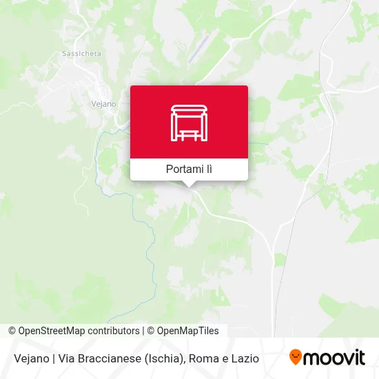 Mappa Vejano | Via Braccianese (Ischia)