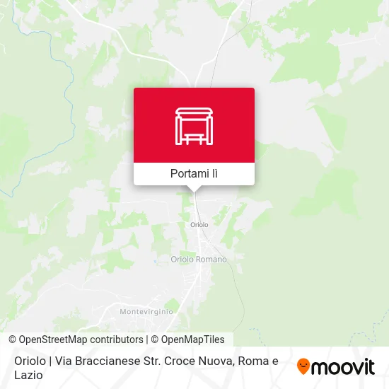 Mappa Oriolo | Via Braccianese Str. Croce Nuova