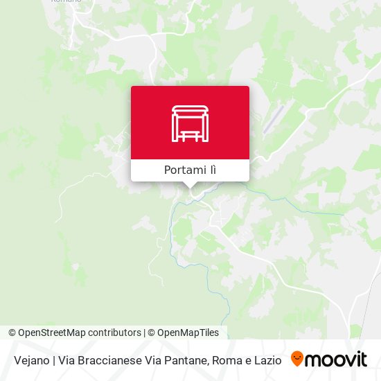 Mappa Vejano | Via Braccianese Via Pantane