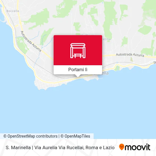 Mappa S. Marinella | Via Aurelia Via Rucellai
