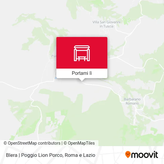 Mappa Blera | Poggio Lion Porco