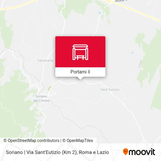 Mappa Soriano | Via Sant'Eutizio (Km 2)