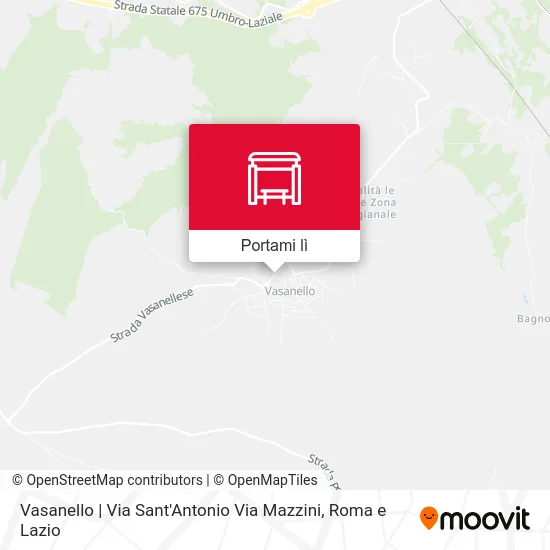 Mappa Vasanello | Via Sant'Antonio Via Mazzini