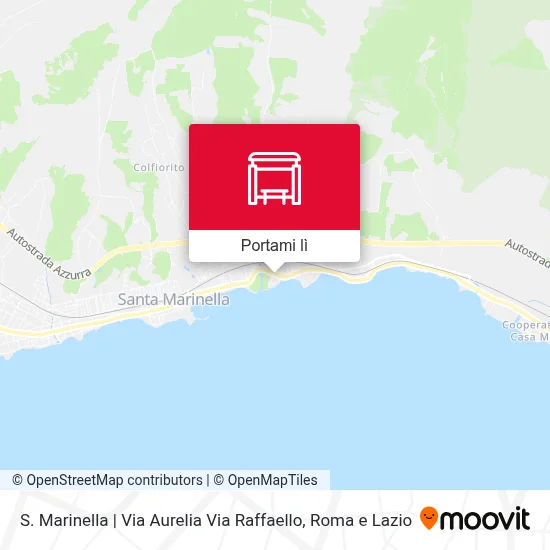 Mappa S. Marinella | Via Aurelia Via Raffaello