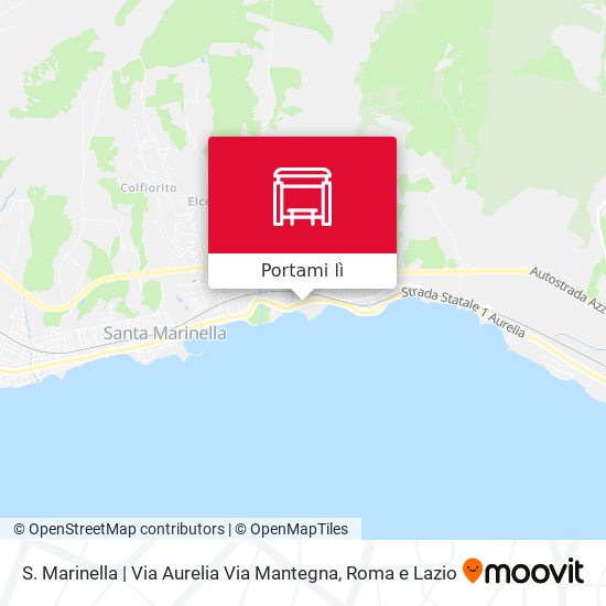 Mappa S. Marinella | Via Aurelia Via Mantegna