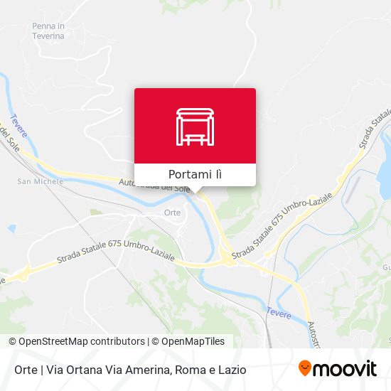 Mappa Orte | Via Ortana Via Amerina