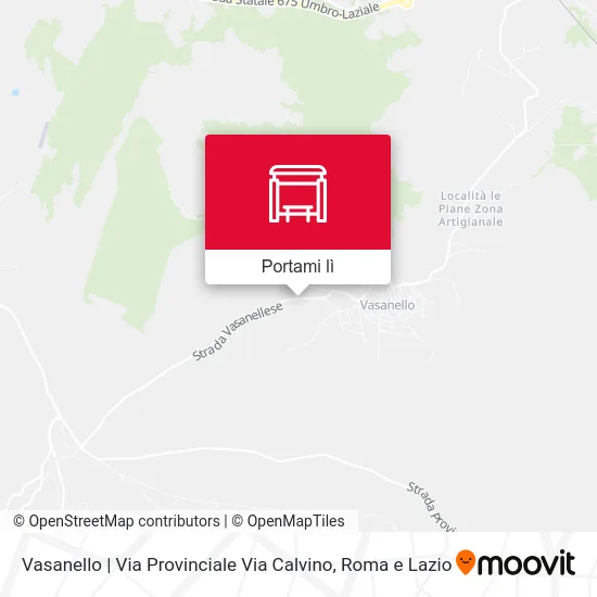Mappa Vasanello | Via Provinciale Via Calvino