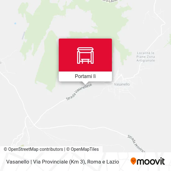 Mappa Vasanello | Via Provinciale (Km 3)