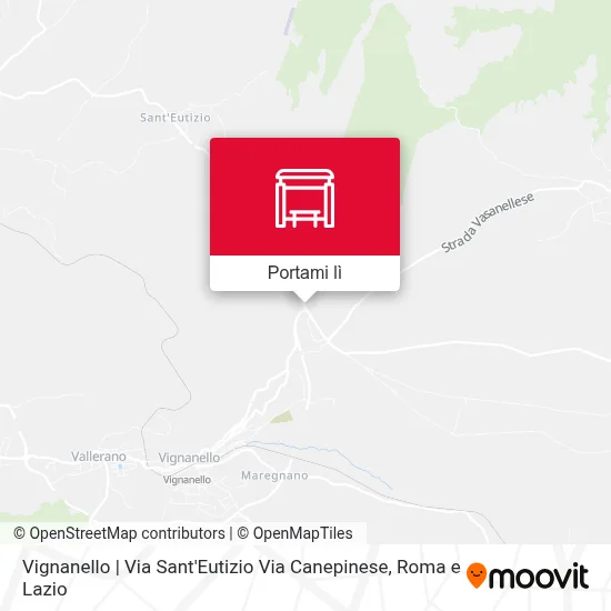Mappa Vignanello | Via Sant'Eutizio Via Canepinese