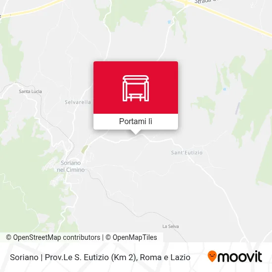 Mappa Soriano | Prov.Le S. Eutizio (Km 2)