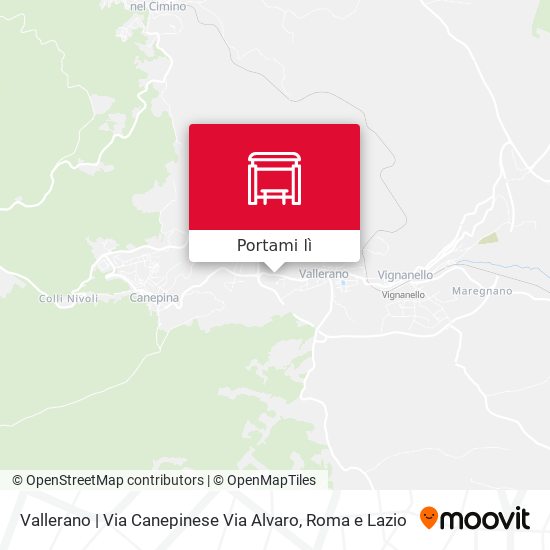 Mappa Vallerano | Via Canepinese Via Alvaro
