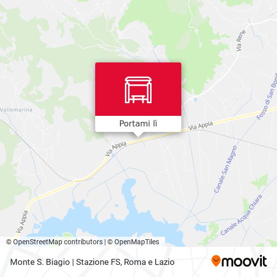 Mappa Monte S. Biagio | Stazione FS