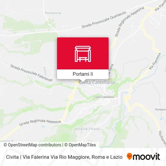 Mappa Civita | Via Falerina Via Rio Maggiore