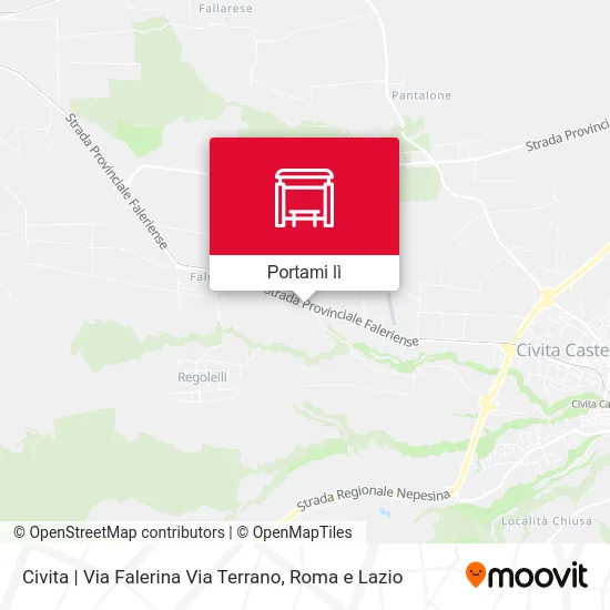 Mappa Civita | Via Falerina Via Terrano