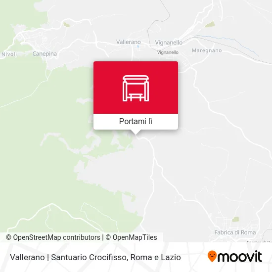 Mappa Vallerano | Santuario Crocifisso