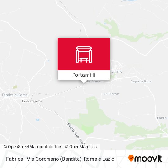 Mappa Fabrica | Via Corchiano (Bandita)